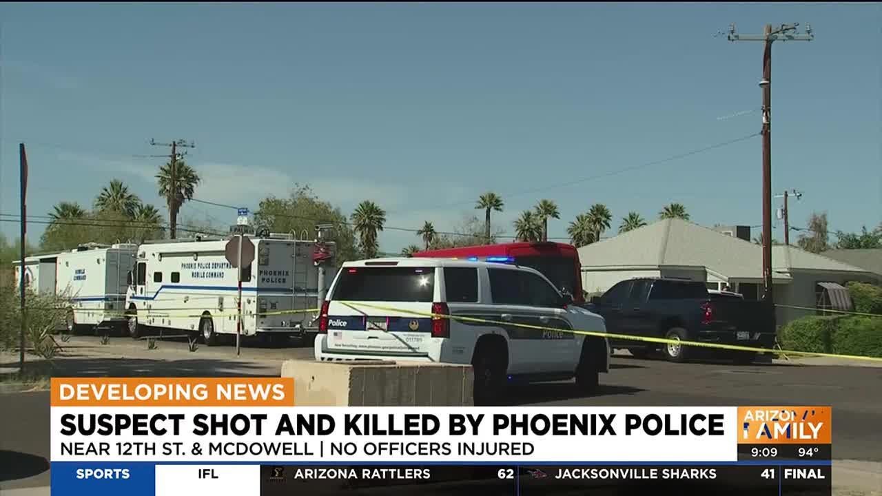 Suspect dead after officer-involved shooting in Phoenix - YouTube