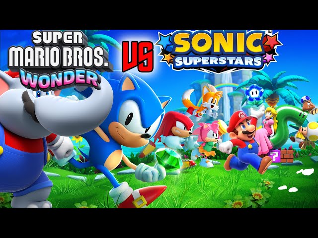 Super Mario Bros. Wonder e Sonic Superstars trazem a rivalidade