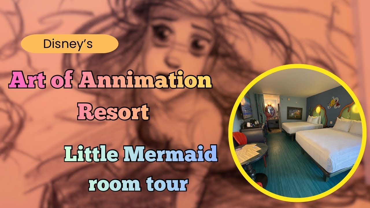 Disney's Art of Animation Little Mermaid Room Tour - YouTube