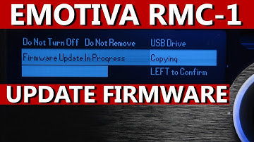 Emotiva RMC-1 | Updating the Firmware