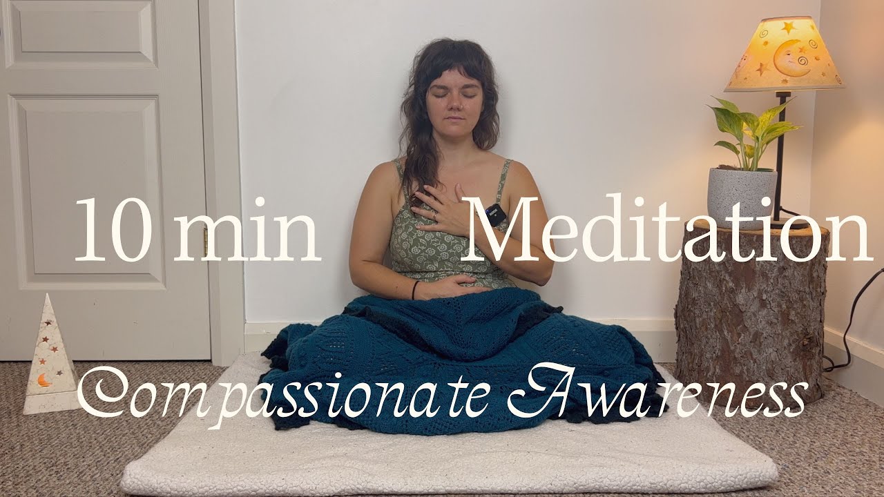 10min meditation | Compassionate Awareness [for HSPs] | The Moonflower Path