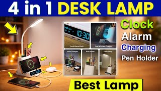 Smart Desk Lamp - Clock /Alarm /Charging 😱| Best Study Table Lamp For Students