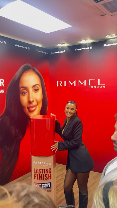 Meet and greet with Maya Jama the face of Rimmel #beauty