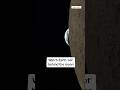Watch Earth 'set' behind the moon