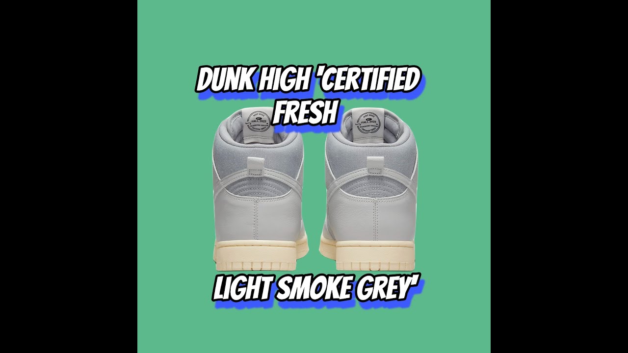 Nike Dunk High Vintage Certified Fresh “Particle Grey” - DETAILED LOOK