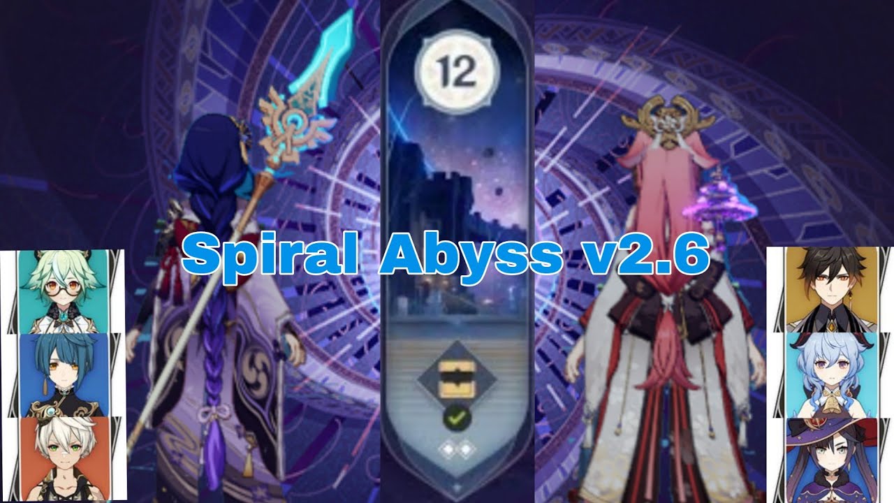 New Spiral Abyss 12 Floors Full Star. Genshin Impact v2.6 - YouTube