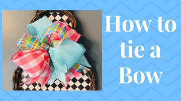 Easy Bow Tutorial using 3 Colors of Ribbon 🎀