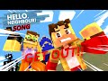 M I Minecraft Animation HELLO NEIGHBOR SONG GET OUT By DAGames mp3