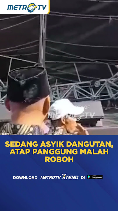 Viral! Atap Panggung Dangdut Roboh #shorts