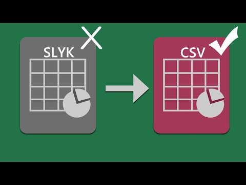 How to Open a CSV with SYLK File Error in Excel