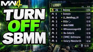 How To Find BOT LOBBIES In MW4 [Turn OFF SBMM] 