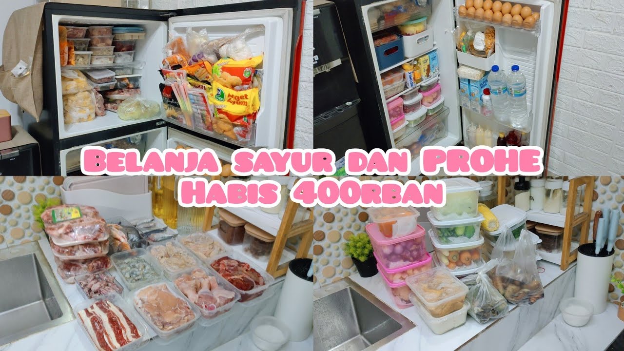 PERSIAPAN BULAN PUASA BELANJA SAYUR DAN PROHE HABIS 400RB 