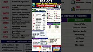 BBA GBA Most Important Full Forms 🔥 #bba #education #msu
