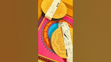 Unboxing Asian hobby crafts paint your own mandala art coasters kit