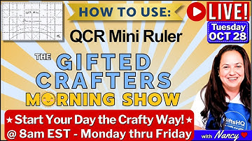How to Use the QCR Mini Ruler | Easy Quilting Curves Tutorial ☀️ GCMS #124 10-28-25