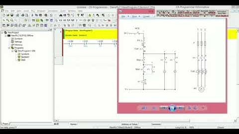 cara membuat ledder diagram rangkaian Dol menggunakan cx programmer...!
