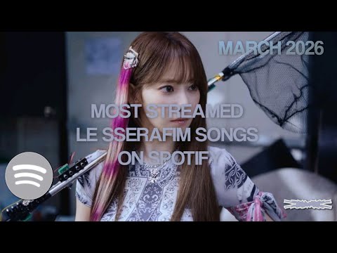 [TOP 100] MOST STREAMED LE SSERAFIM SONGS ON SPOTIFY || MARCH 2026 