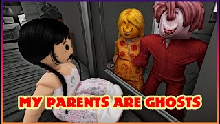 Roblox Movies : My parents are ghosts #roblox #brookhaven