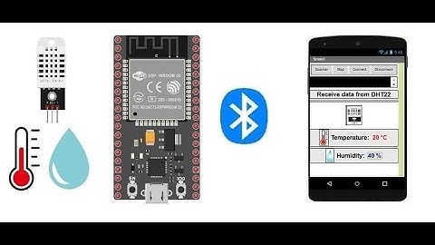 Send data measured by DHT22 sensor connected to ESP32 via Bluetooth