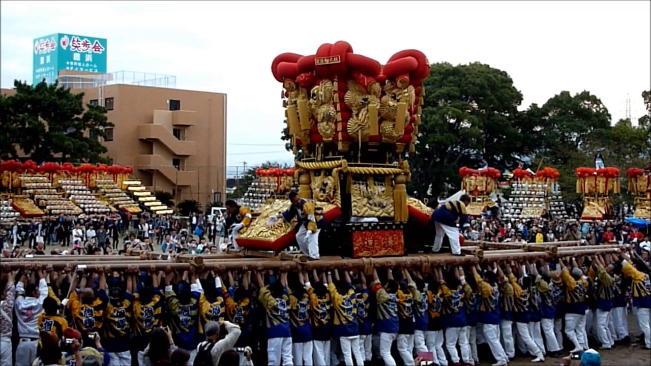 道溝太鼓台放り上げ