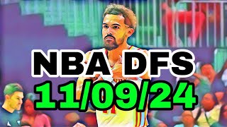 Expert NBA DFS Picks for 11/9/24 Daily Fantasy Basketball Success!