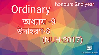Ordinary Differential Equations | Ordinary Chapter 9 Example-8 | Honours 2nd Year |