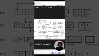 Selection sort 🔥🔥 #youtubeshorts #viral
