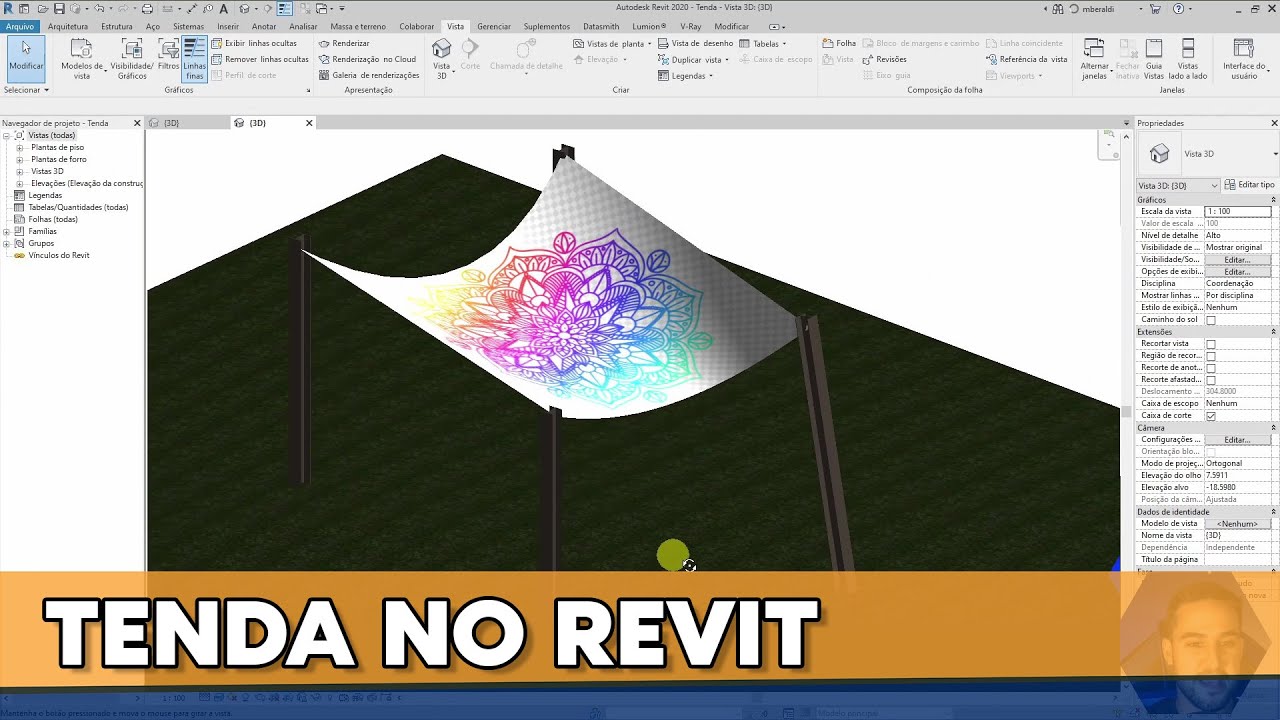 Capa do vídeo: Como criar uma tenda ou toldo no Revit?