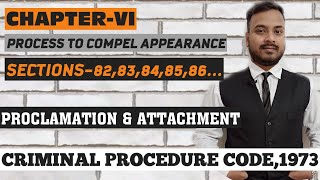 Chap 6 Crpc: proclamation & attachment: sec 82,83,84,85,86