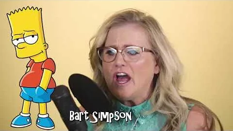 Nancy Cartwright does her 7 Simpsons characters in...