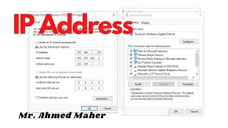 شرح اضافة أى بي ip على الكمبيوتر | ازاى اضيف اي بي على الكمبيوتر | تغيير الأى بي ip على الكمبيوتر screenshot 4