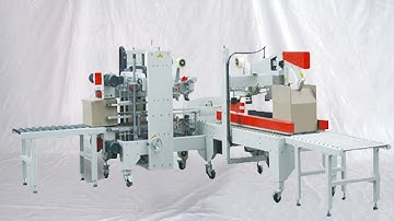 H type carton sealing together with strapping end packaging line Máquinas de sellado de cartón