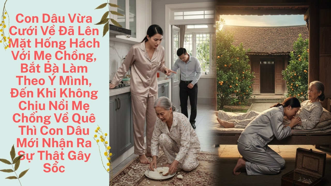 Con Dâu Vừa Cưới Về Đã Lên Mặt Hống Hách Với Mẹ Chồng, Bắt Bà Làm Theo Ý Mình, Đến Khi Không Chịu...