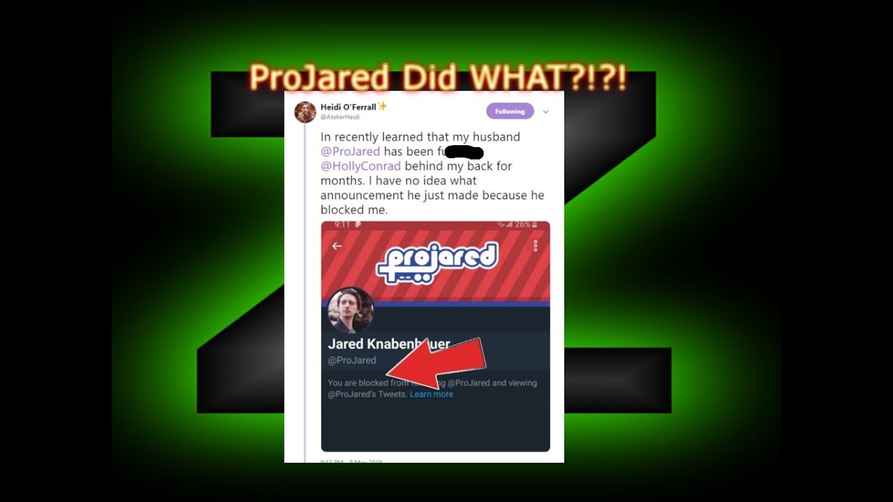 ProJared Allegedly Cheated On His Wife Heidi!! So Let Just Look Into This Shall We?