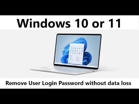 How to remove window password 10 or 11 without losing data | Unlock window 10 or 11 password