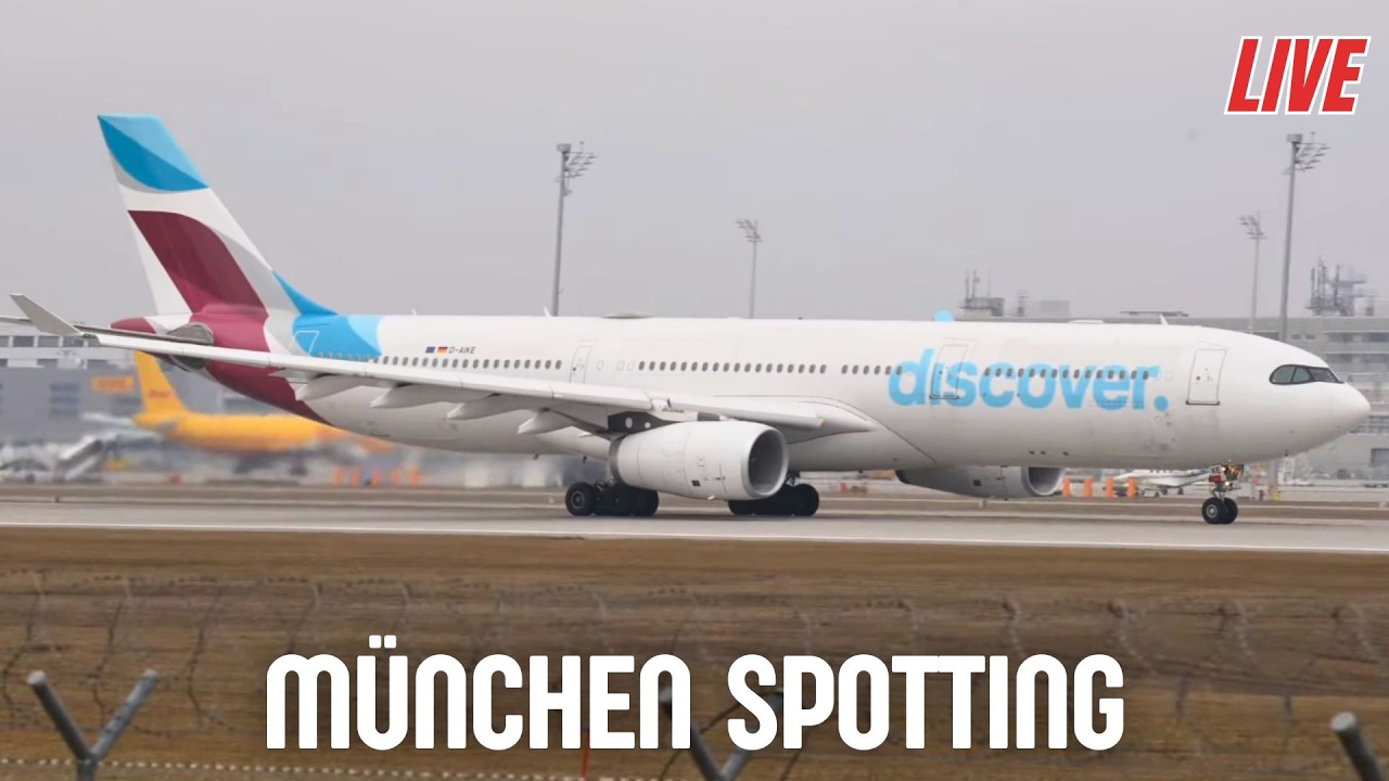 LIVE Munich Airport Plane Spotting MUC, 26.02.2026