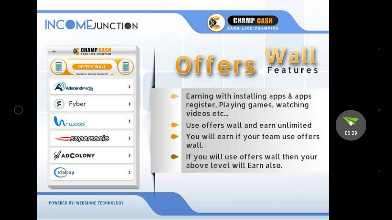Income Junction New Feature by Champcash