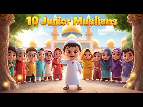 10 Junior muslims | Ten junior muslims | Muslim Children's Nursery Rhyme |