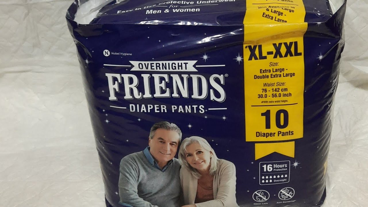 Friends Overnight Adult Diaper Pants ,Size XLXXL Details. YouTube