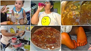 మావయ్య గారికి Health బాలేదు😔😔భారీ ఎత్తున Non Veg Pickle||cleaning Routine||మీ సలహా కోసం
