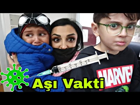 AŞI OLMAYA GİDİYORUZ VLOG!! EFE KORKTU, EMİR ÇOK AĞLADI!