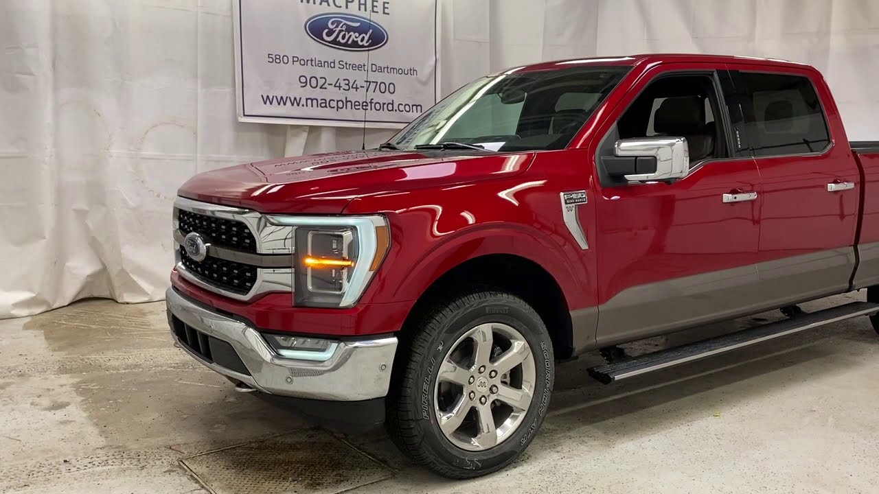 Red 2021 Ford F-150 KING RANCH Review - MacPhee Ford - YouTube