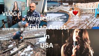 Vlog 3 -Winter Blues- Life of an Italian Artist in USA !