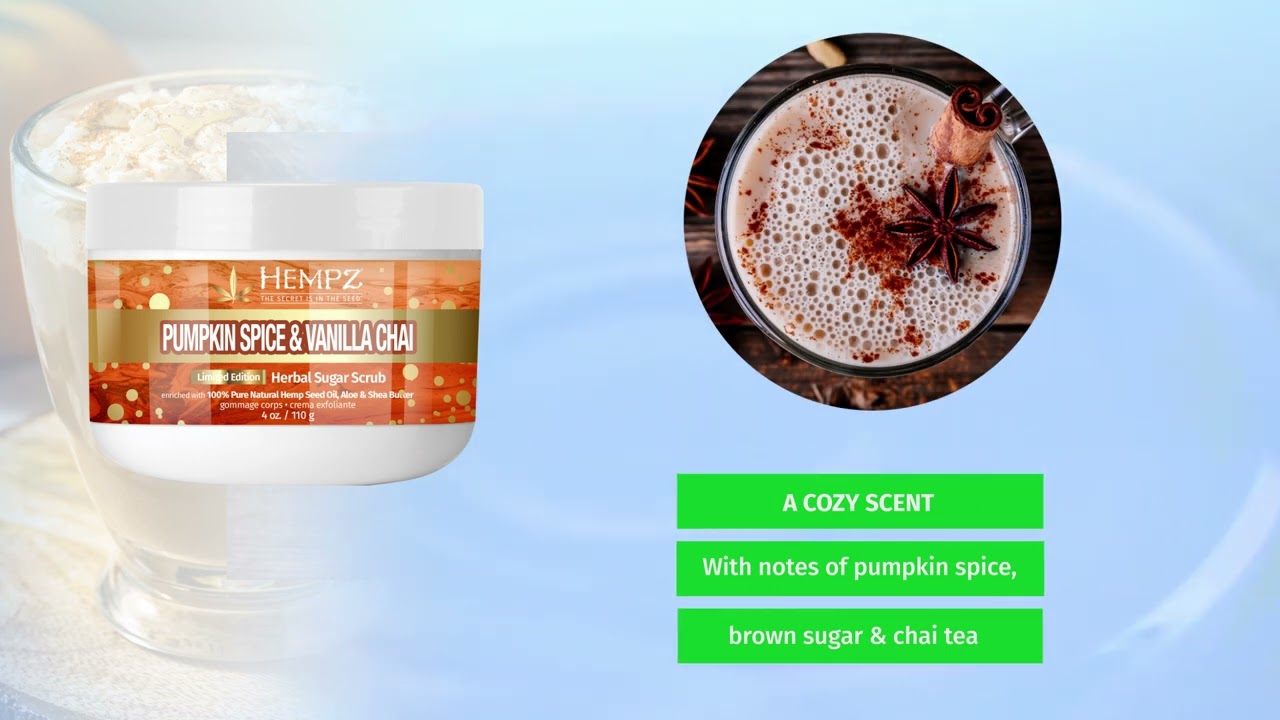 Hempz Pumpkin Spice & Vanilla Chai Herbal Sugar Scrub