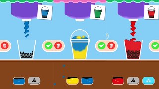 Bubble Tea Gameplay Android iOS Games #1 #bubbletea #bobatea #drink #color screenshot 1