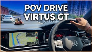 Top speed test 🤪||POV Drive virtus gt||best driving experience full potential🚀||#virtus #virtusgt