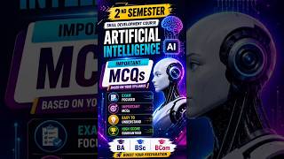 2nd semester skill development course AI Artificial intelligence MCQ questions #ccsu#bsc#qsn#AI#