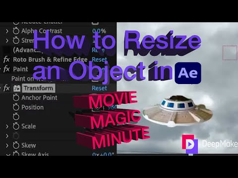 How to Resize an Object in After Effects (MOVIE MAGIC MINUTE)
