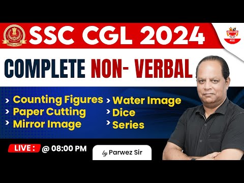 Complete Non-Verbal For SSC | Reasoning | SSC CGL Reasoning Marathon By Parwez Sir