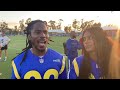 D Smoke and Massy Arias at the Rams Celebrity Football Game